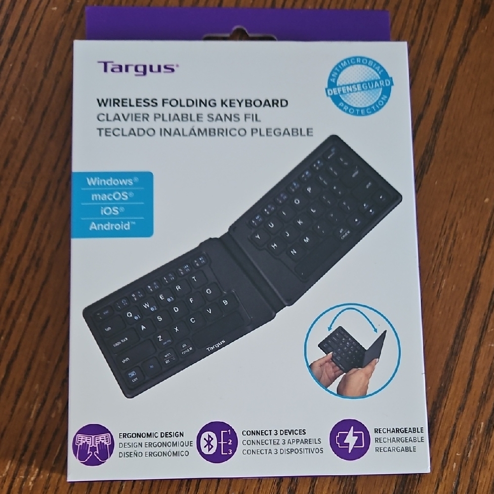 Targus Black Wireless Folding Keyboard